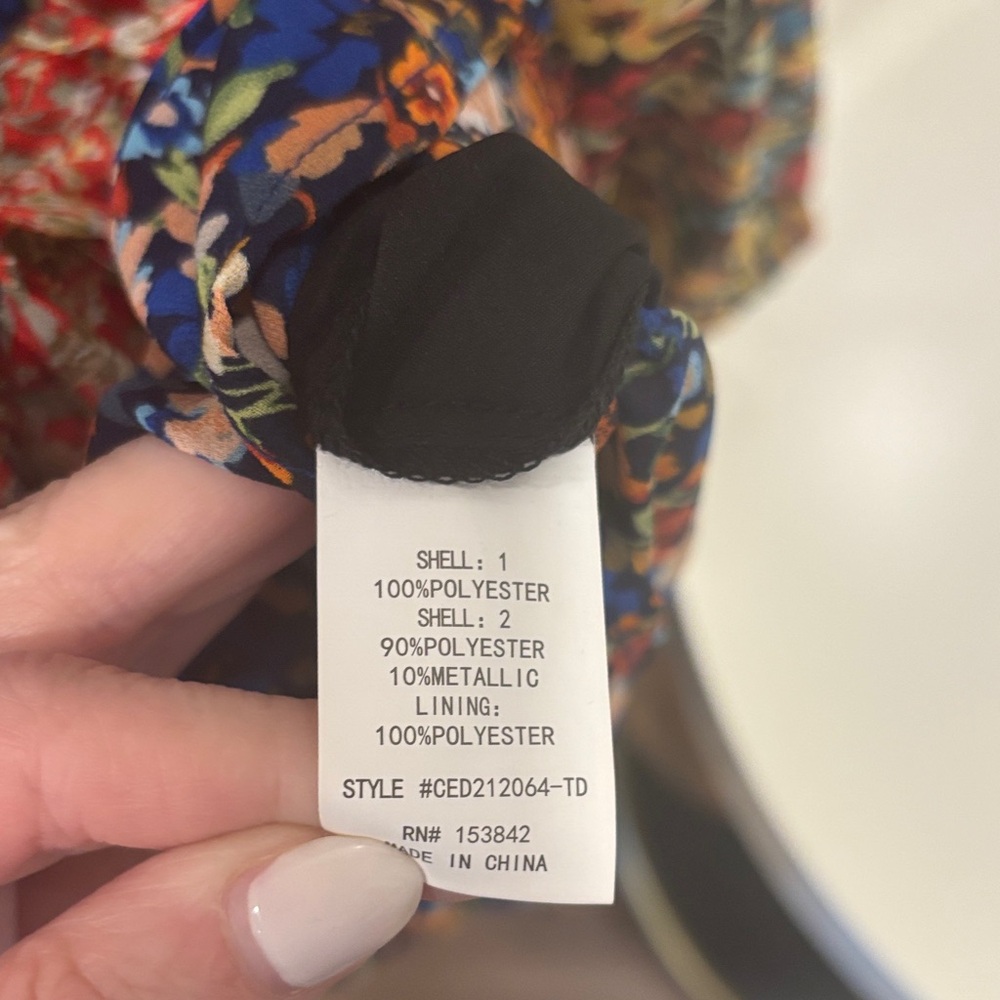 EUC Code x Mode Floral Multi-Pattern Dress - image 12